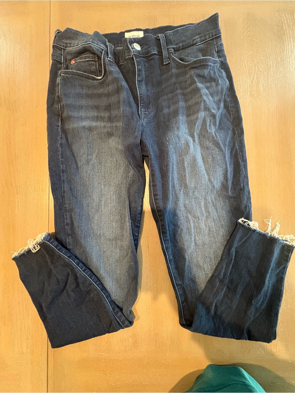 Hudson Jeans Dark Blue Ankle Crop Denim